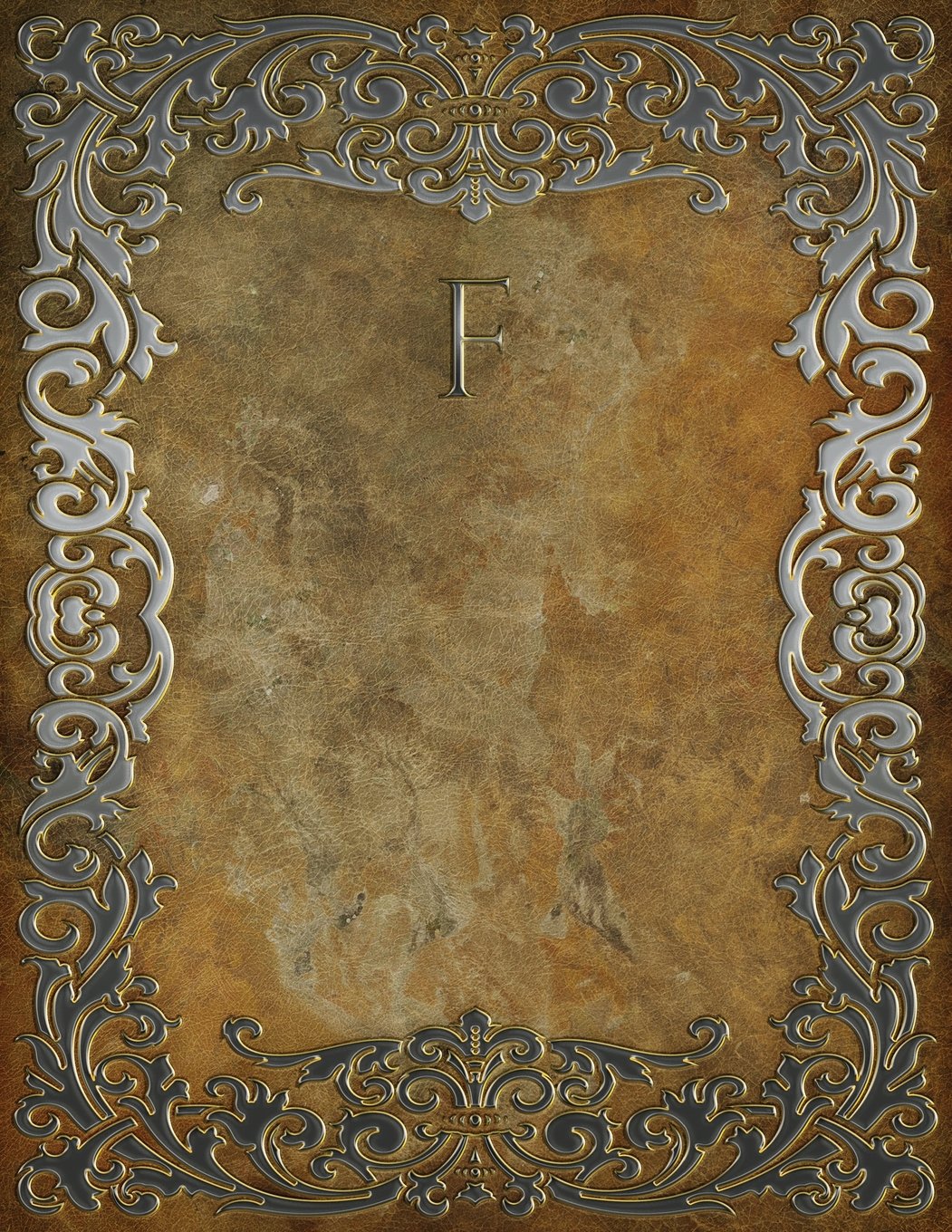 Monogram "f" Sketchbook: 6