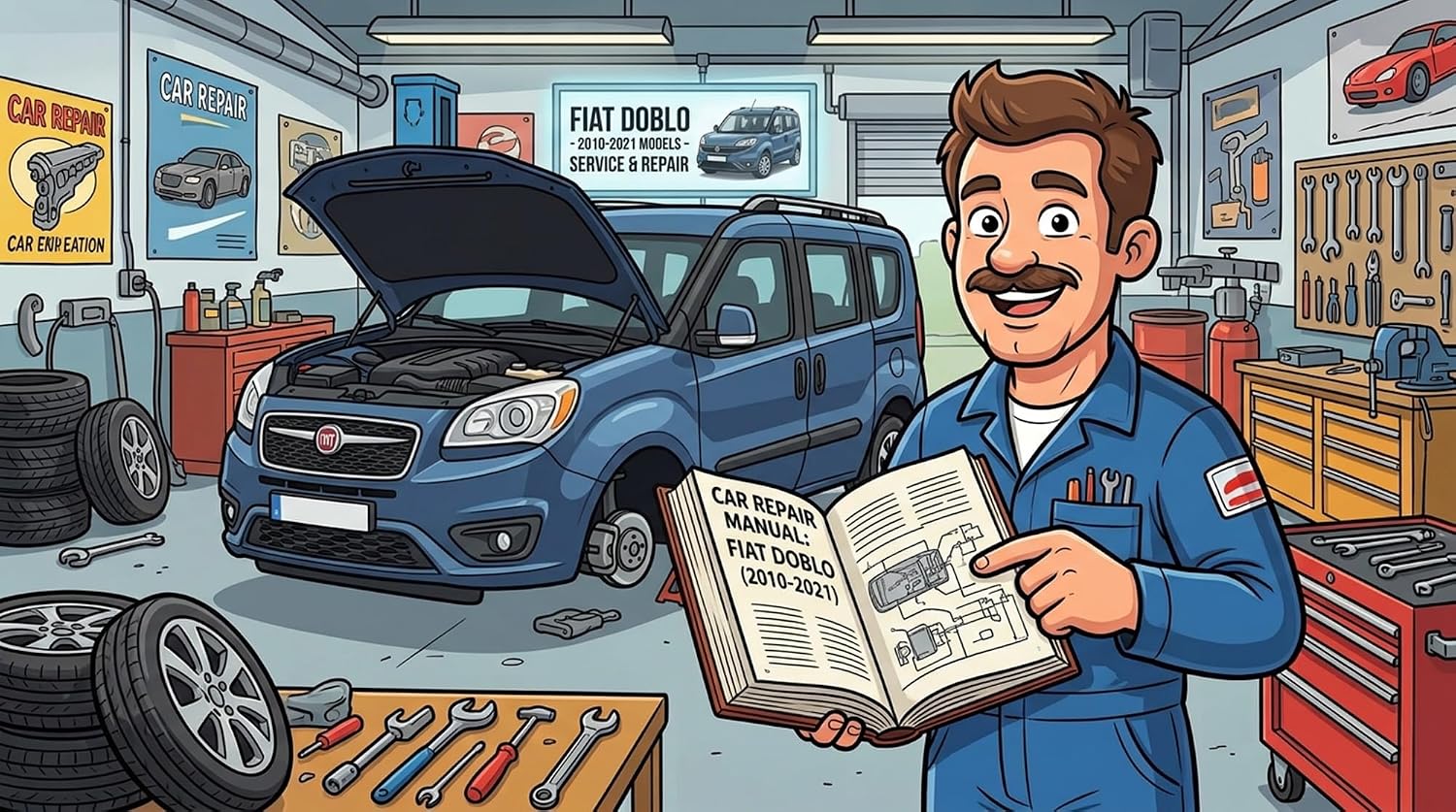 Fiat Doblo 2010-2021, Vehicle Repair Manual, Parts, Wiring, Workshop Book (English Edition) baixar o livro de graça