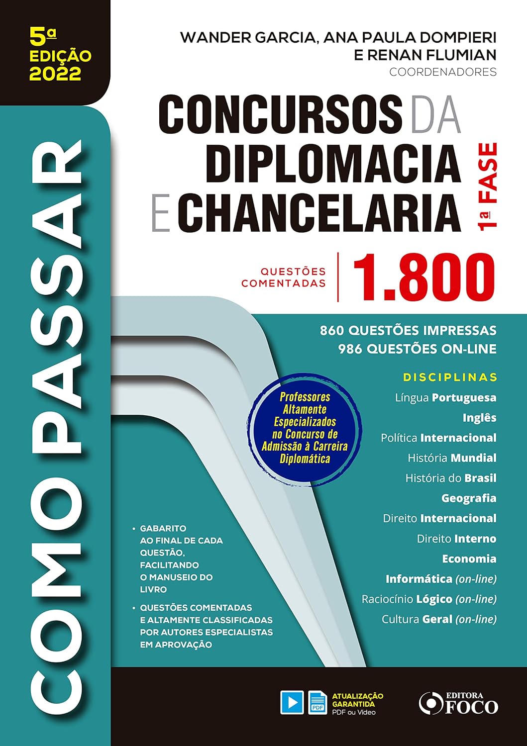 Concursos da diplomacia e chancelaria: 1ª fase - 1.800 questões comentadas (Como Passar) baixar o livro de graça