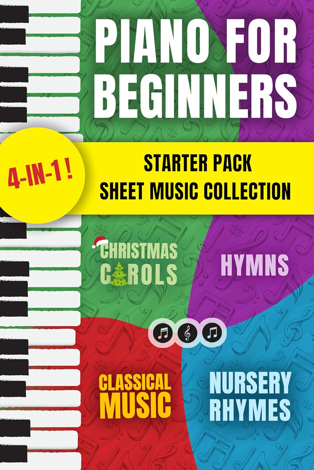 ler totalmente Piano for Beginners Starter Pack Sheet Music Collection: Piano Songbook for Kids and Adults with Lessons on Reading Notes and Nursery Rhymes, Christmas... Piano Sheet Music Books 5) (English Edition)