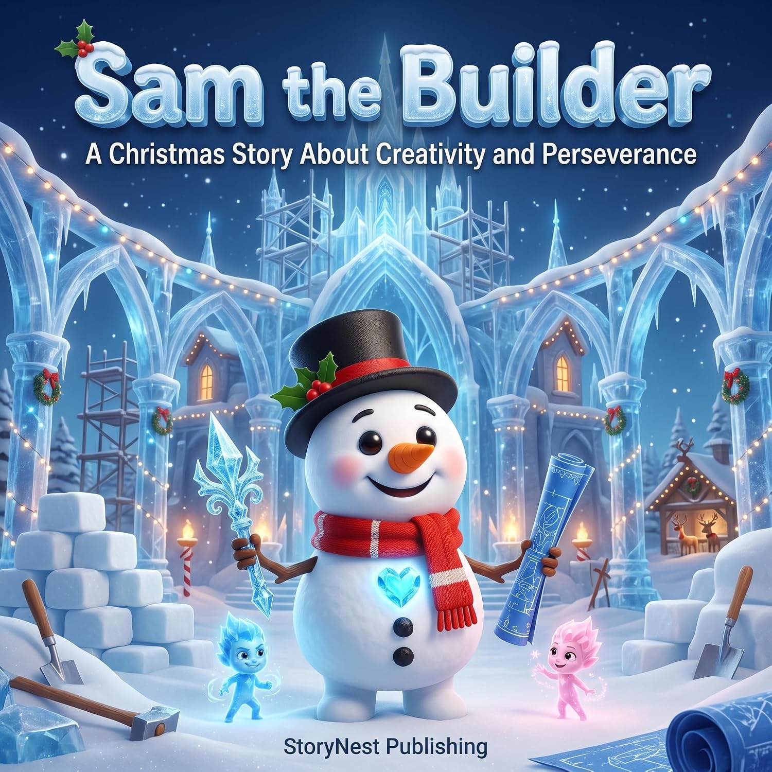 ler totalmente Sam the Builder: A Christmas Story About Creativity and Perseverance: A Heartwarming Snowman Picture Book for Kids About Never Giving Up, Learning from... Christmas tales 15) (English Edition)