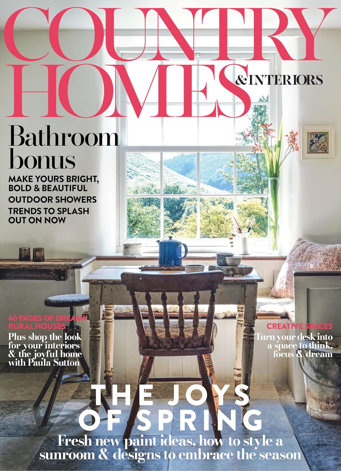 Country Homes and Interiors, The Joys of Spring Fresh New Paint Ideas, How To Style a Sunroom & Designs To Embrace (English Edition) baixar livro de graça