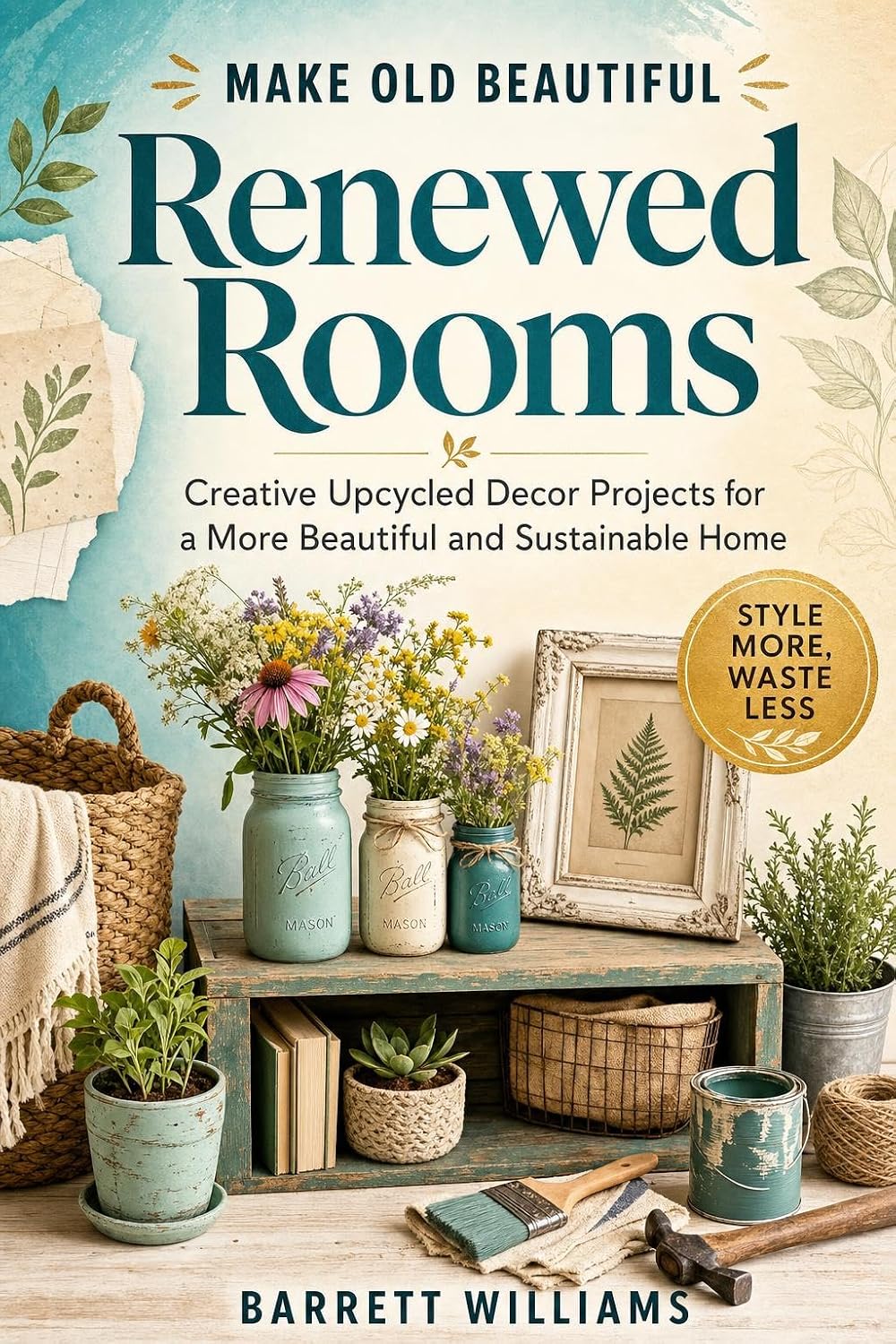 ler totalmente Renewed Rooms: Creative Upcycled Decor Projects for a More Beautiful and Sustainable Home (English Edition)