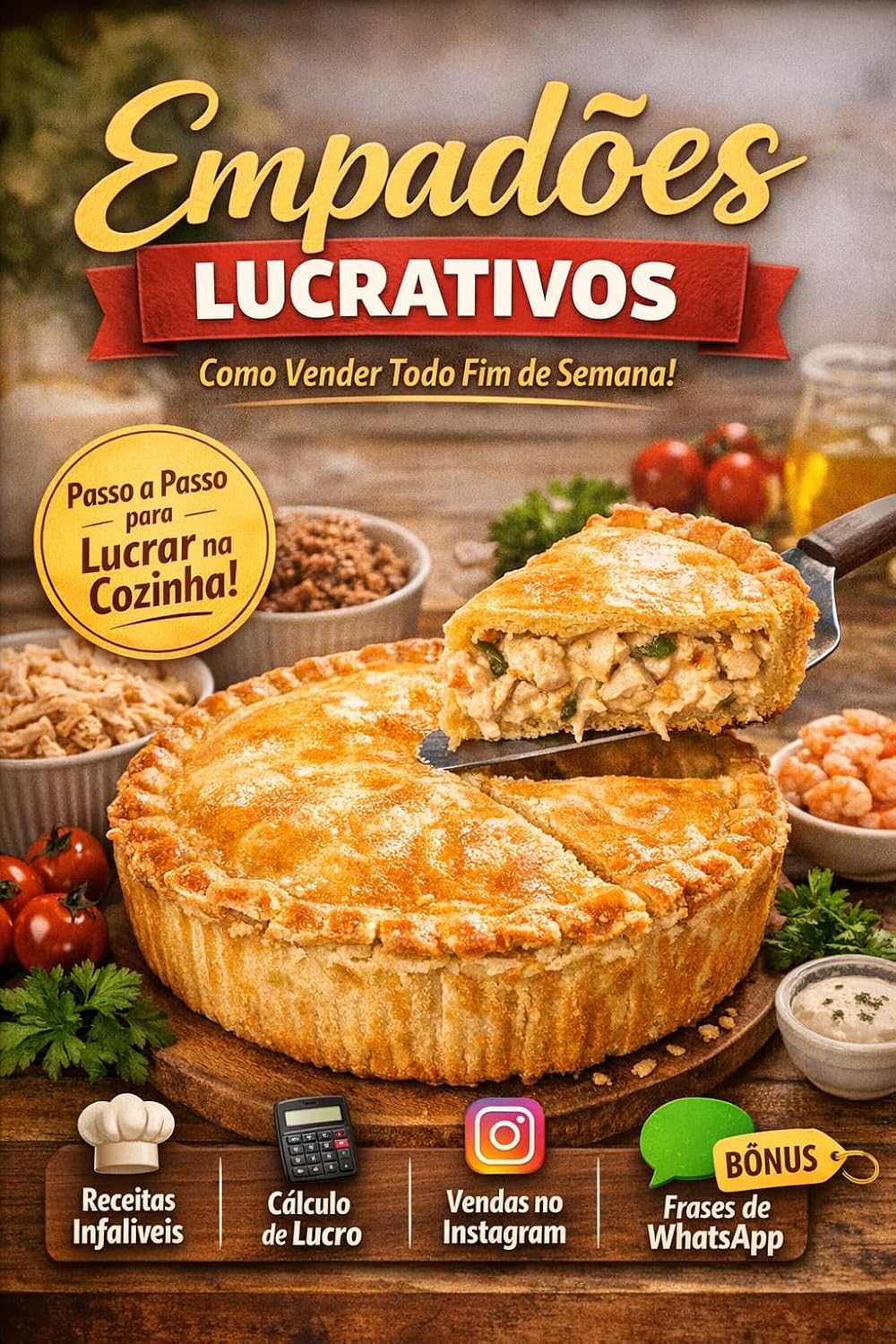 ler totalmente EMPADÕES QUE VENDEM: O guia prático para transformar empadões artesanais em um negócio lucrativo