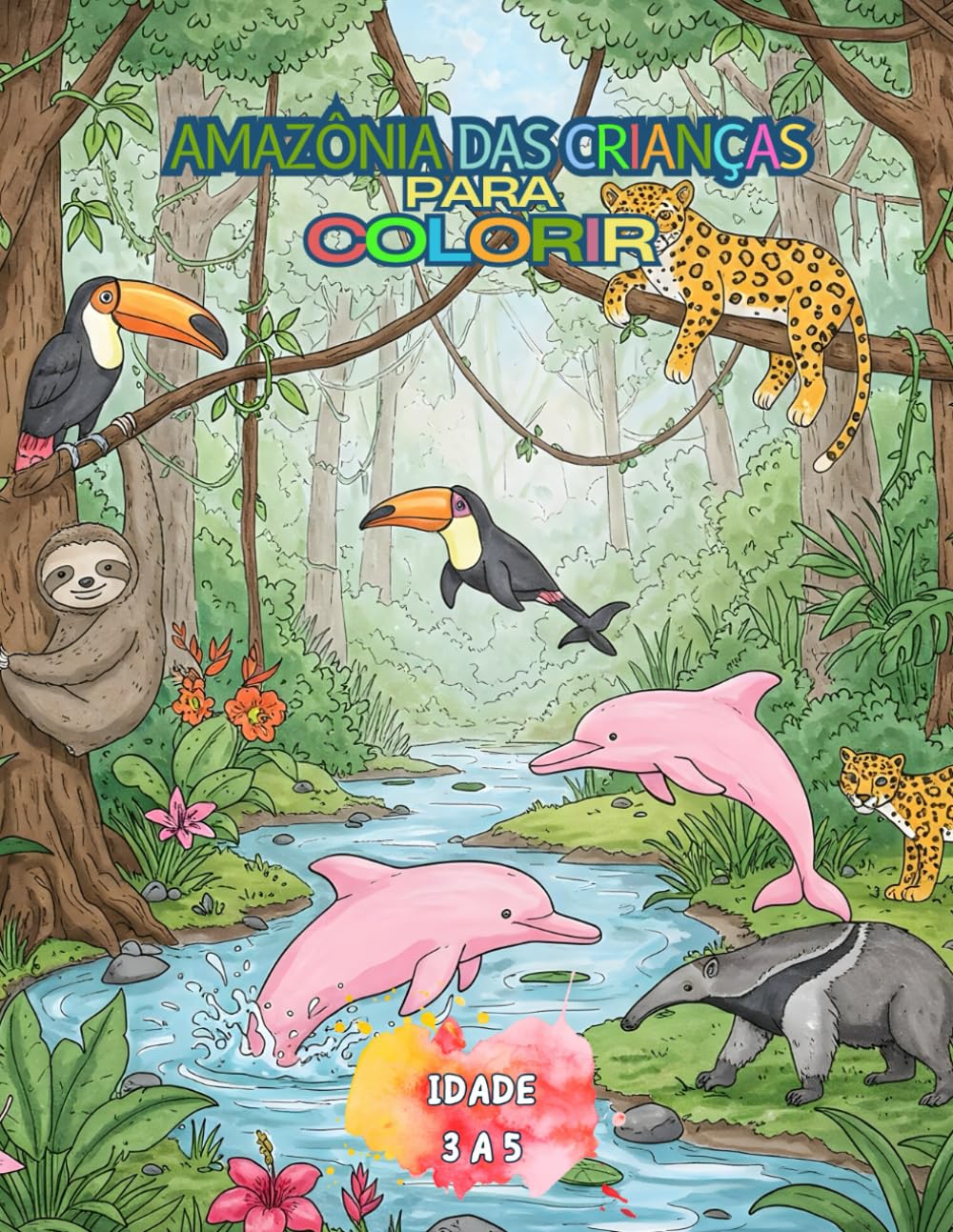 ler totalmente Amazônia das crianças para colorir (Portuguese Edition)
