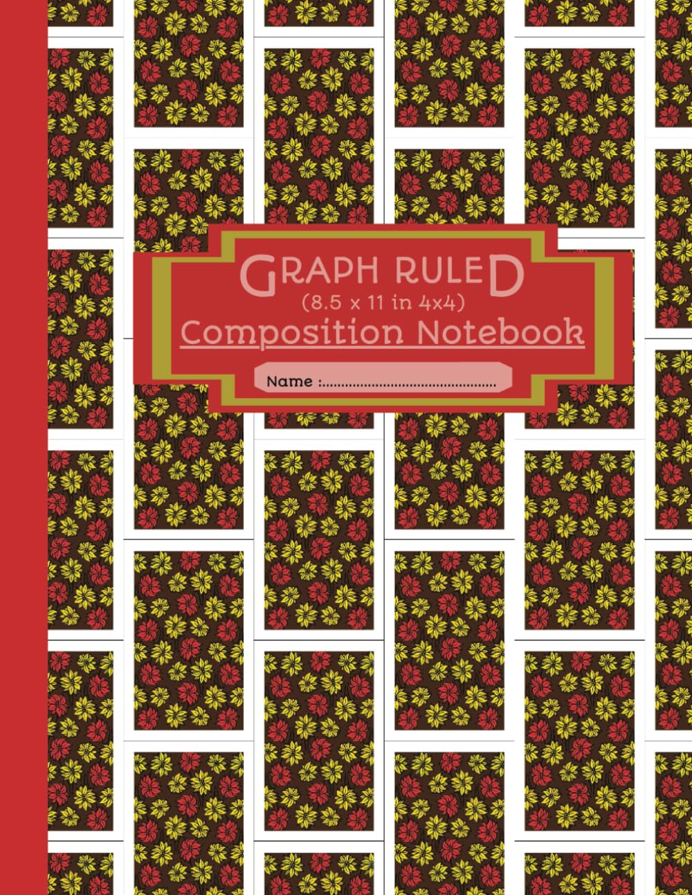 Graph Ruled Composition Notebook: Chic Tiled Flower Planning, Designing & Drawing Grid Notebook | Quad Ruled 4x4 | Perfect For Sketching, Planning & Problem-Solving | 110 Pages, 8.5' x 11” baixar o livro de graça