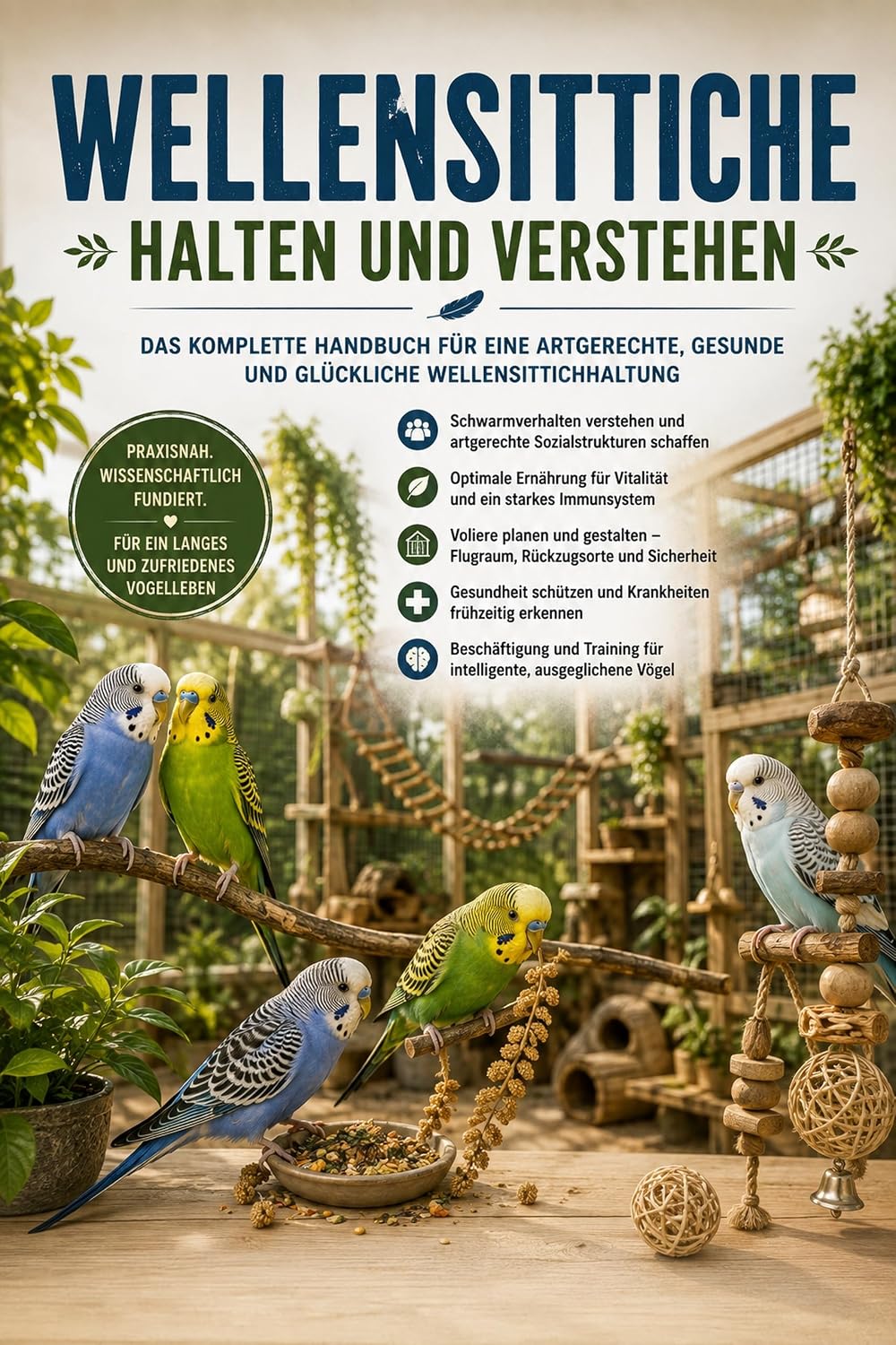 capítulo por capítulo baixar Wellensittiche halten und verstehen: Schwarmhaltung, Beschäftigung und Gesundheit – Das umfassende Handbuch für artgerechte Haltung, soziales Zusammenleben und Prävention (German Edition)