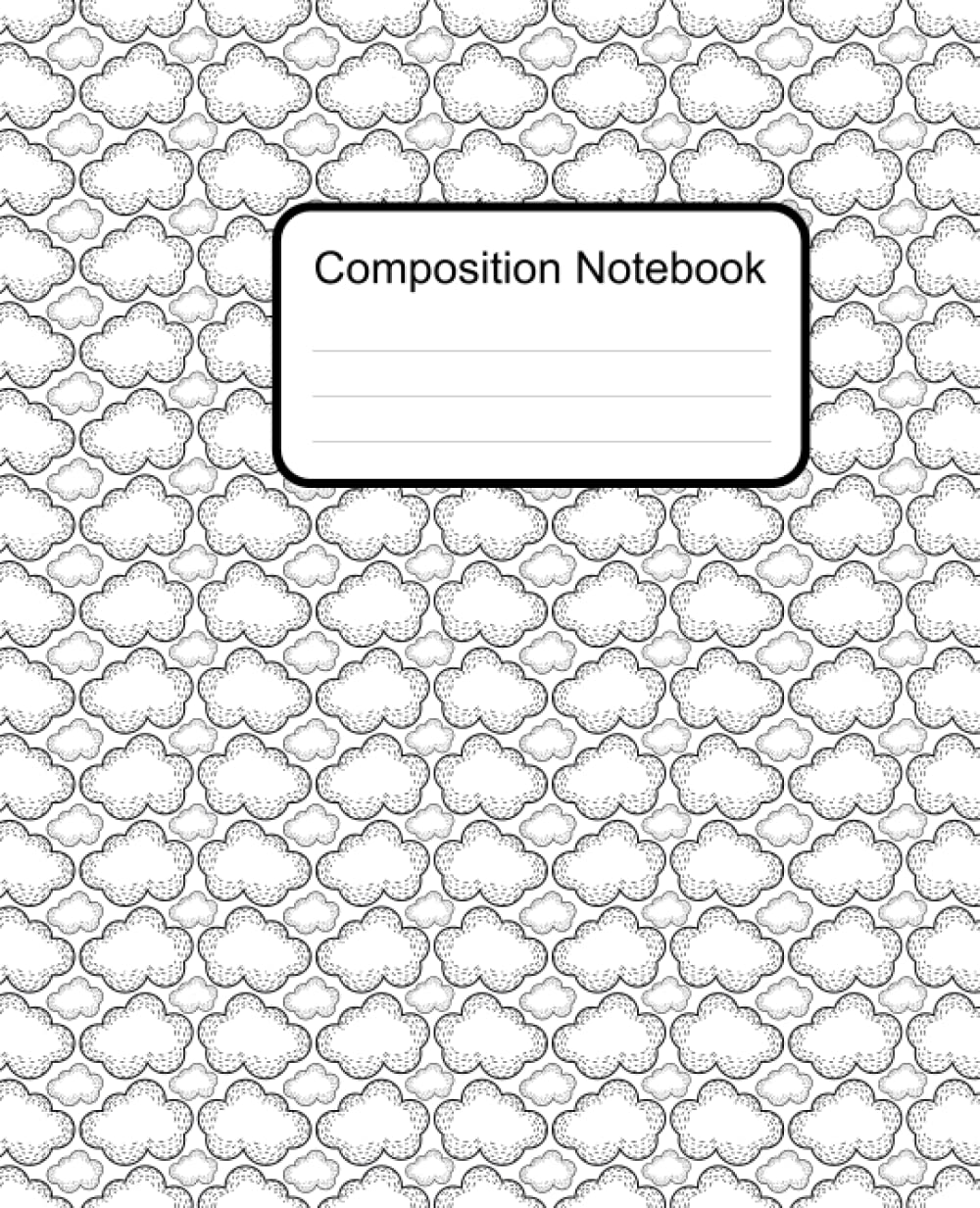 Composition Notebook: Wide Ruled Paper Notebook | Rain Clouds| Blank Wide Lined Workbook for Boys Girls Students Paperback baixar o livro de graça
