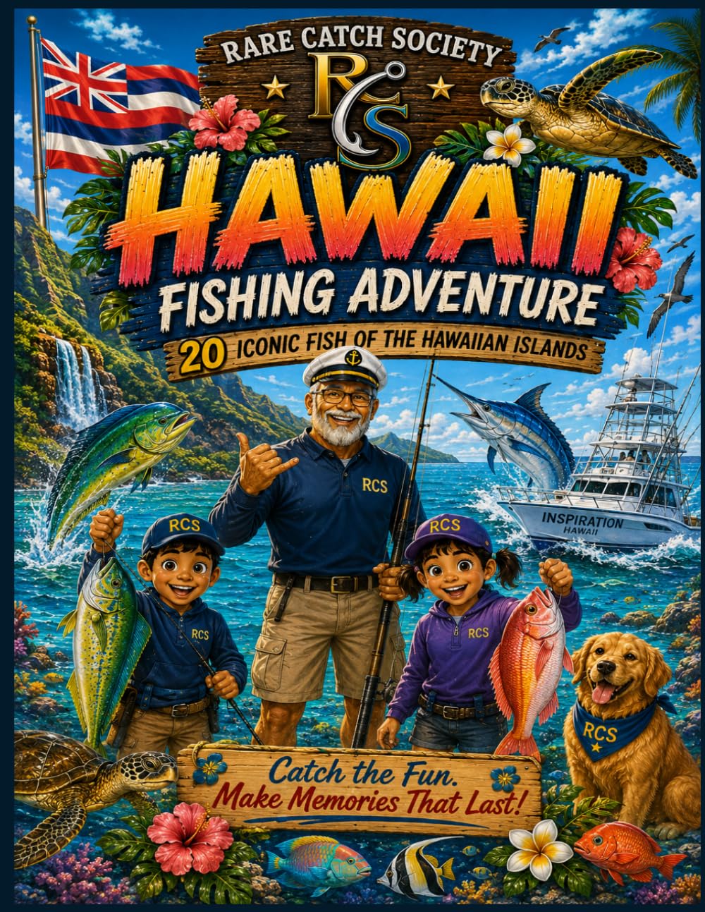 Hawaii Fishing Adventure: Fish, Wildlife and Island Adventures for Kids (Rare Catch Society Fishing Adventures) baixar livro de graça