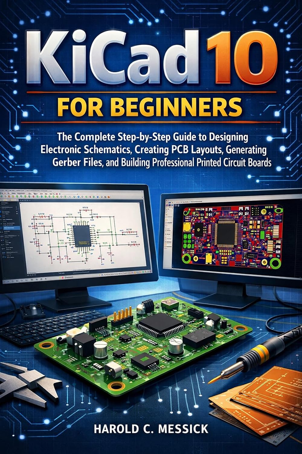 capítulo por capítulo baixar KiCad 10 for Beginners: The Complete Step-by-Step Guide to Designing Electronic Schematics, Creating PCB Layouts, Generating Gerber Files, and Building... Printed Circuit Boards. (English Edition)