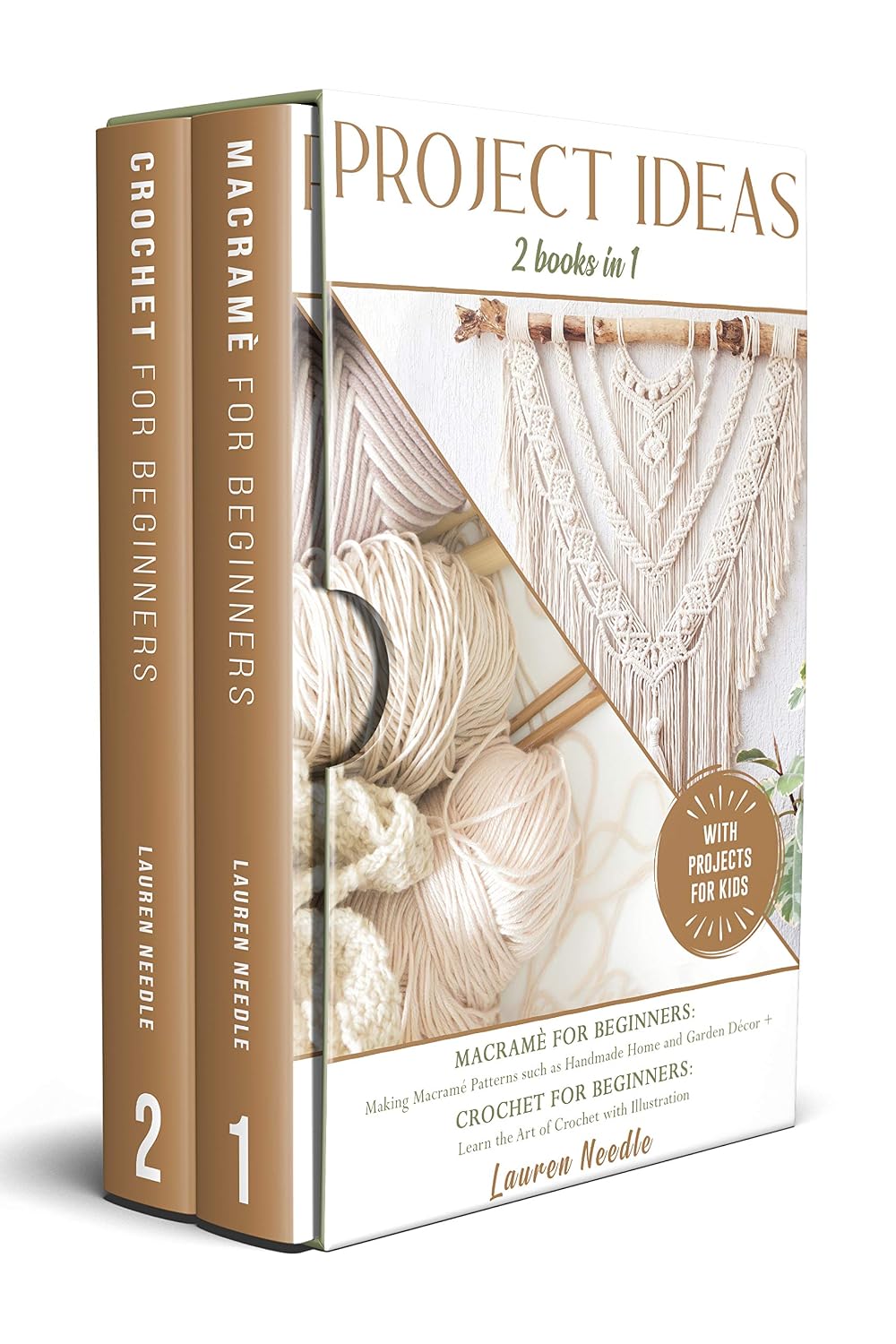 ler totalmente Projects Ideas: 2 Books in 1: Macramè for Beginners: Making Macramè Patterns such as Handmade Home and Garden Décor+Crochet for Beginners: Learn the Art of Crochet with illustration (English Edition)