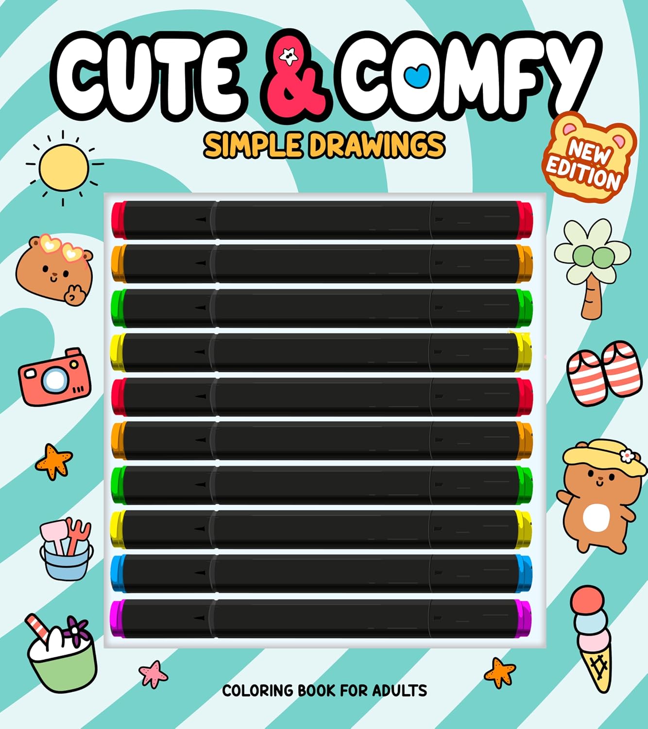 Cute & Comfy New Edition - Simple Drawings - Livro de Colorir Adulto baixar o livro de graça