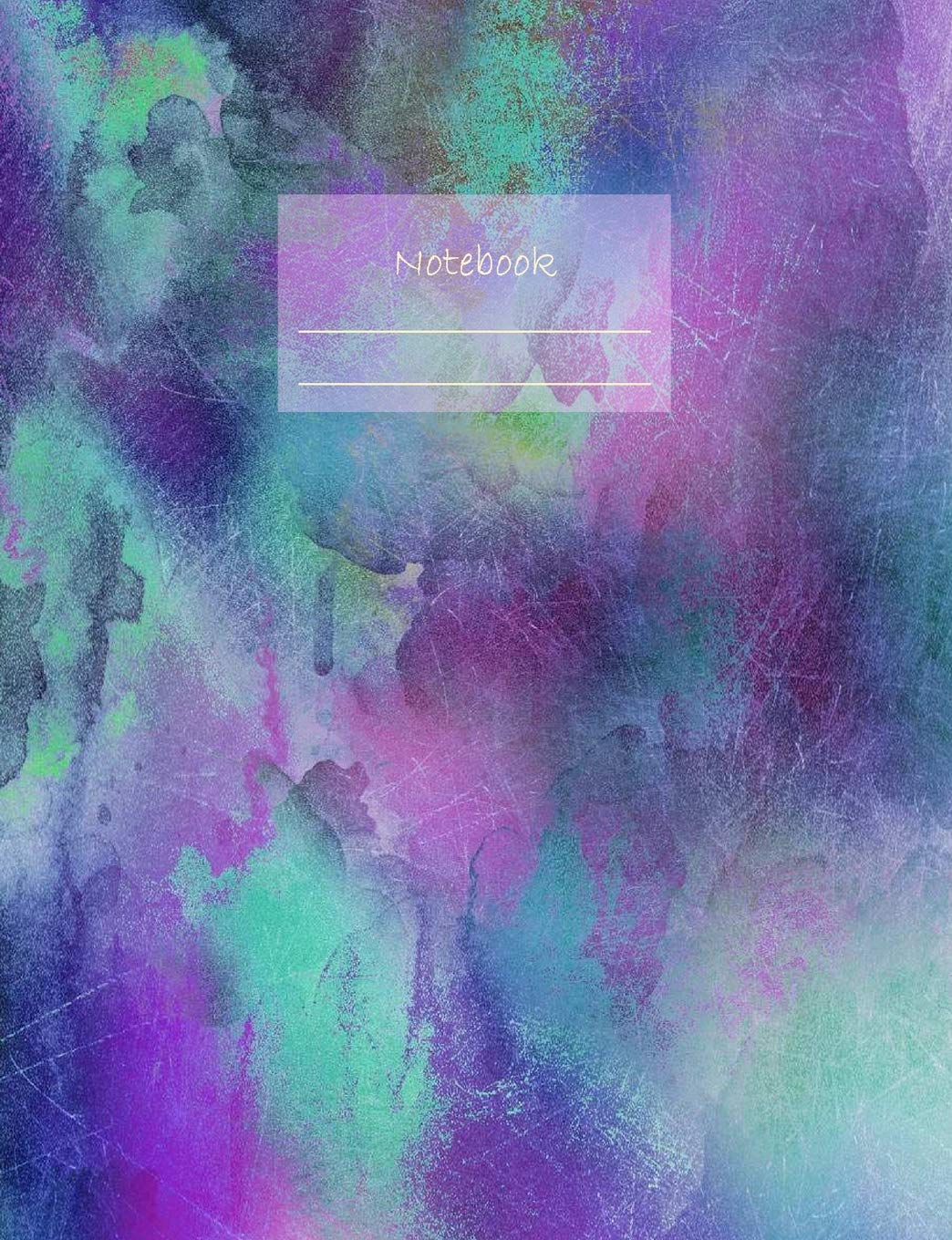 Notebook: Composition Notebook. College Ruled with Soft Matte Cover. 120 Pages. Perfect for School Notes, Ideal as a Journal or a Diary. 9.69 X 7.44.... (Abstract Green Purple Watercolor Cover). baixar o livro de graça