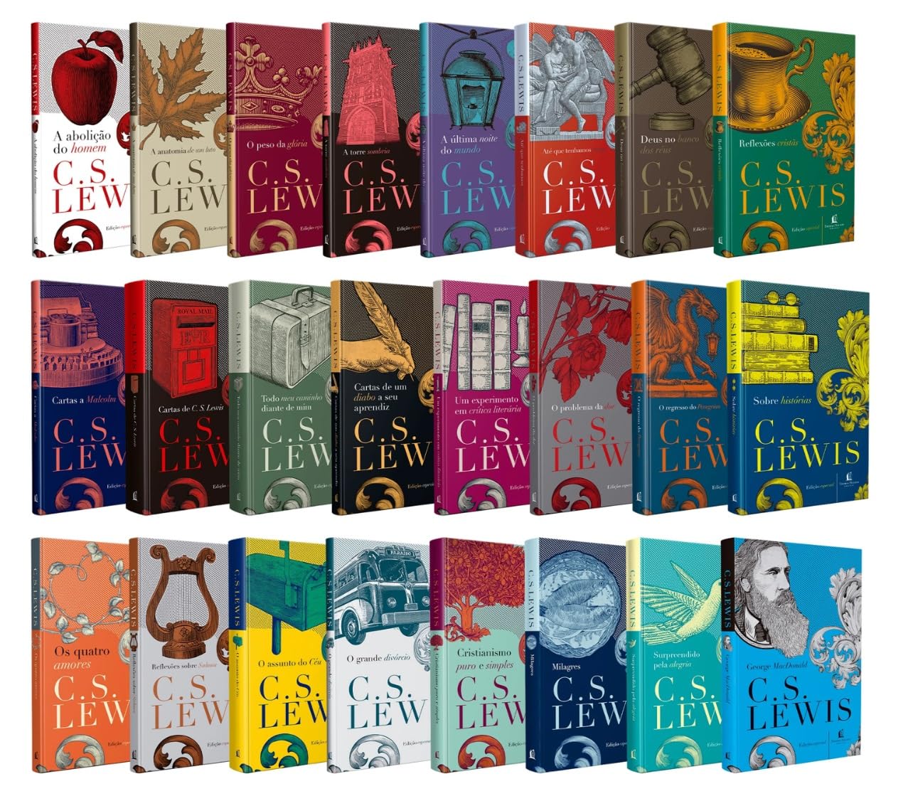 ler totalmente Coleção de 24 Livros de C.S. Lewis, Kit de Luxo