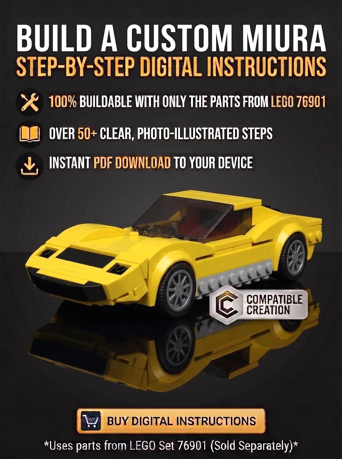 MOC - Yellow Sport Car: Alternative Build for 76901: Step-by-Step Building Instructions — Use Only the Bricks from Your Existing Yellow Sports Car Set... Life: 76901 Builds Series) (English Edition) baixar livro de graça