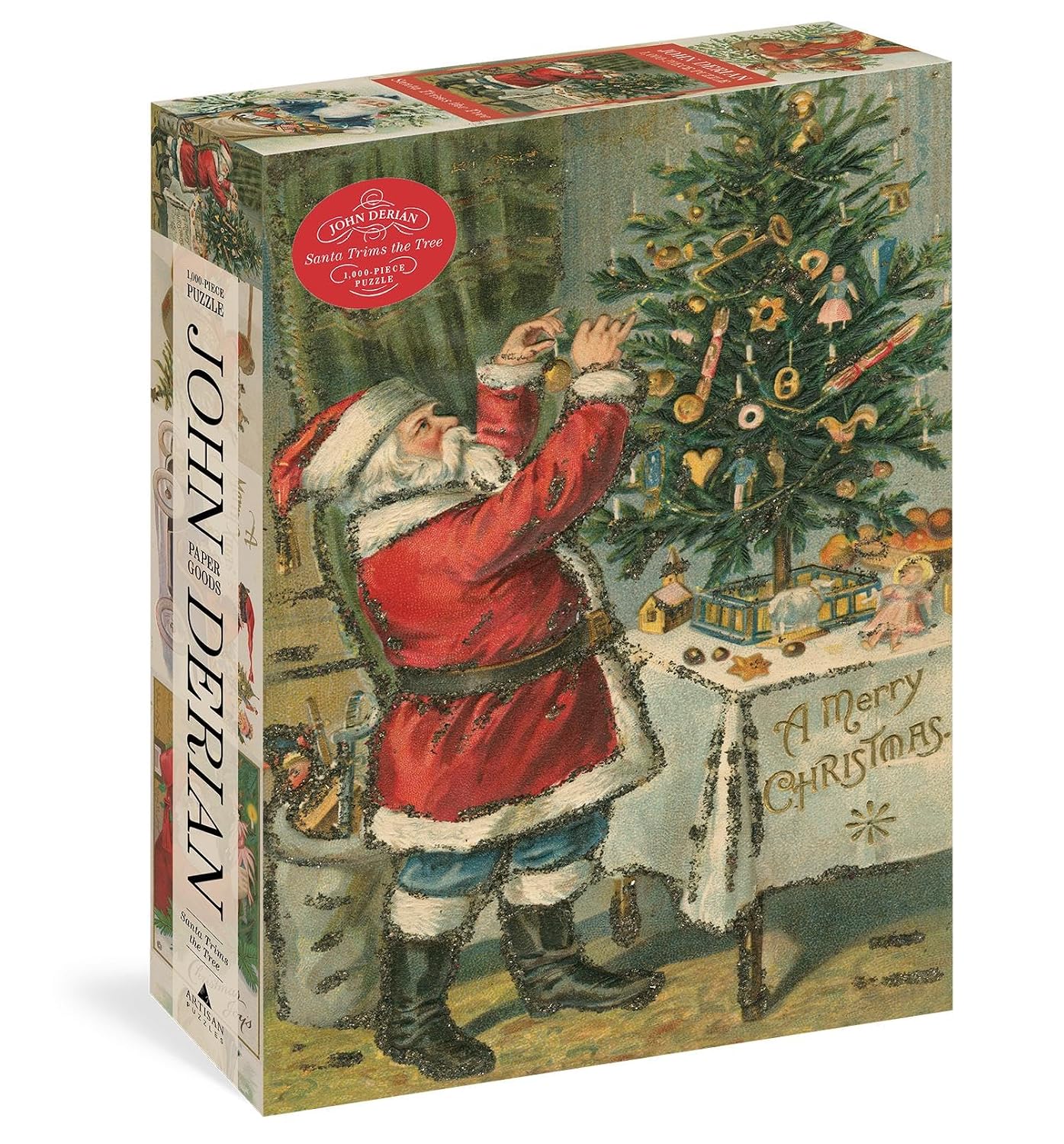 ler totalmente John Derian Paper Goods: Santa Trims the Tree 1,000-Piece Puzzle