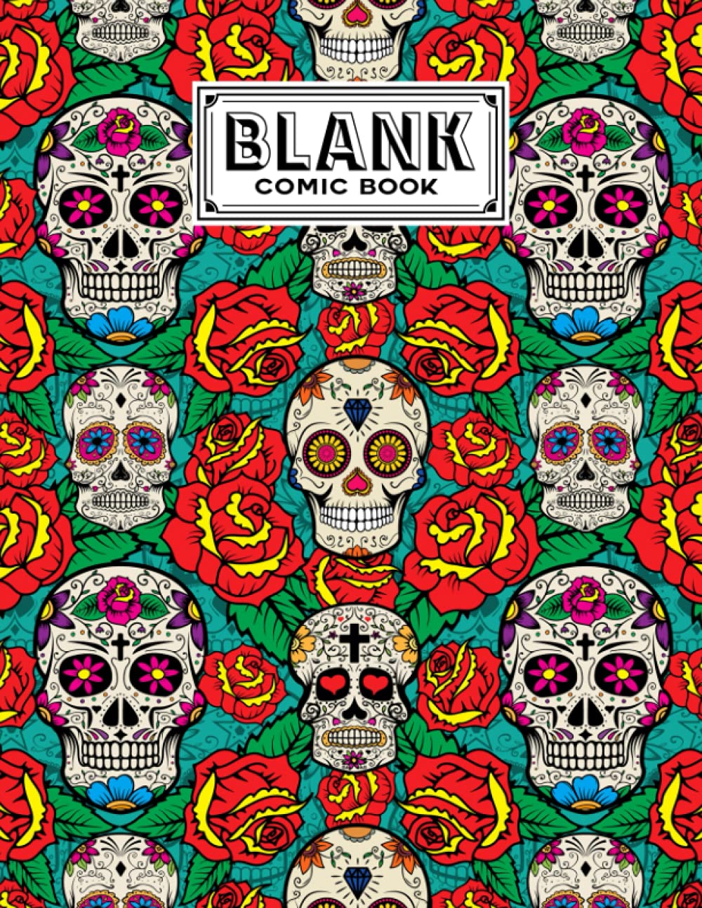 ler totalmente Blank Comic Book: Premium Skull Cover Blank Comic Book, Create Your Own Story, Journal, Notebook, Sketchbook for Kids and Adults, 120 Pages - Size 8.5" x 11" Notebook by Kerstin Wilhelm