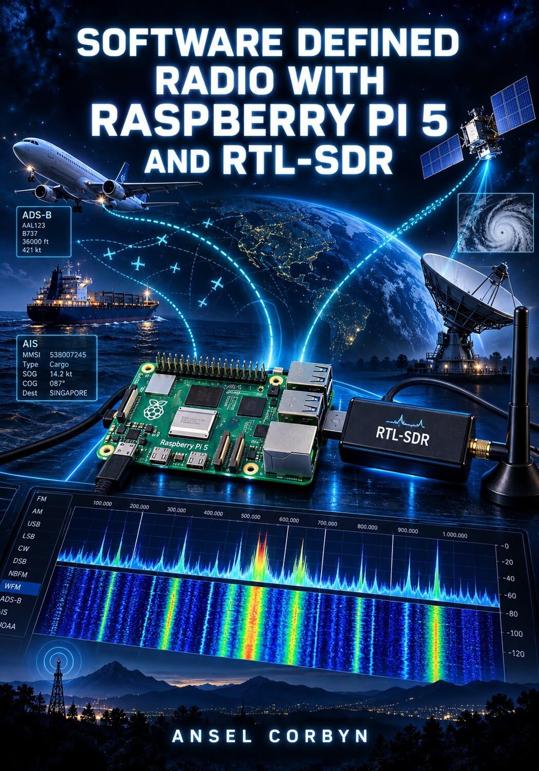 capítulo por capítulo baixar SOFTWARE DEFINED RADIO WITH RASPBERRY PI 5 AND RTL-SDR: Track Aircraft with ADS-B, Receive NOAA Weather Satellites, Decode ACARS and AIS, and Scan the RF Spectrum with GNU Radio (English Edition)