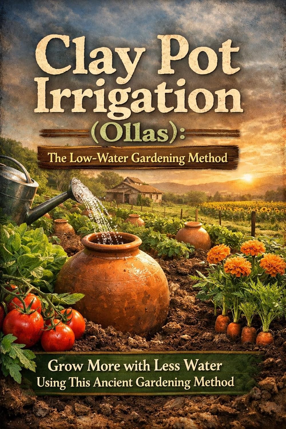 ler totalmente Clay Pot Irrigation (Ollas): The Low-Water Gardening Method: Grow More with Less Water Using This Ancient Gardening Method (English Edition)