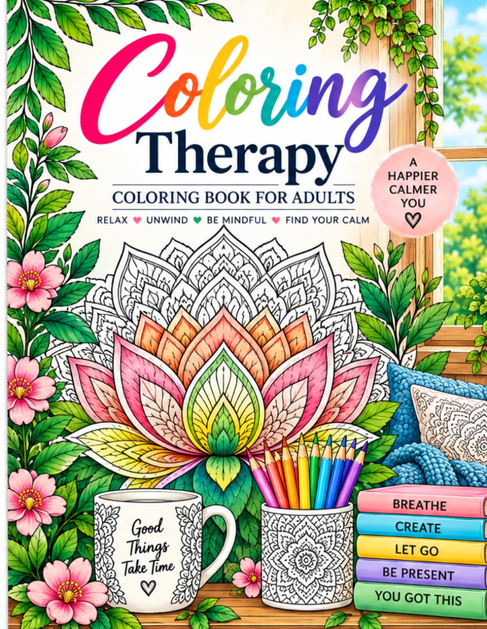 Coloring Therapy: Coloring Book For Adults (Mindfulness Coloring Activity Book) baixar livro de graça