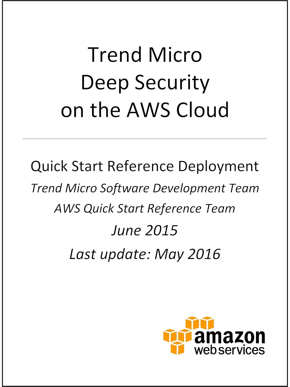 ler totalmente Trend Micro Deep Security on AWS (AWS Quick Start) (English Edition)
