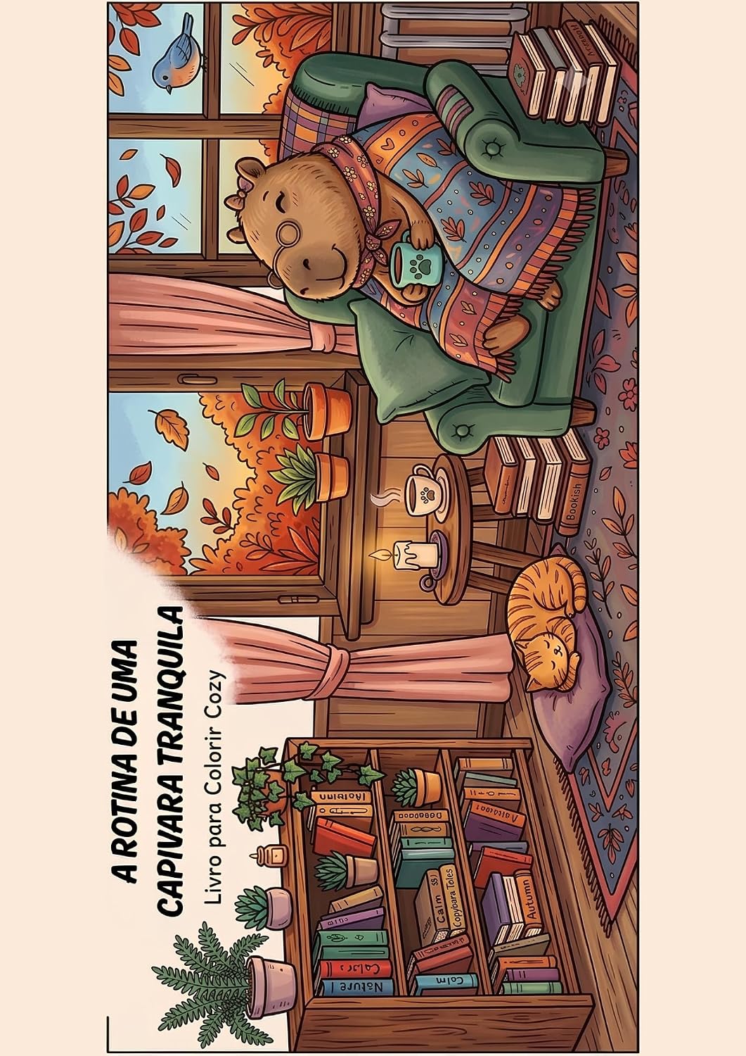 A Rotina de uma Capivara Tranquila: Livro para colorir cozy baixar livro de graça