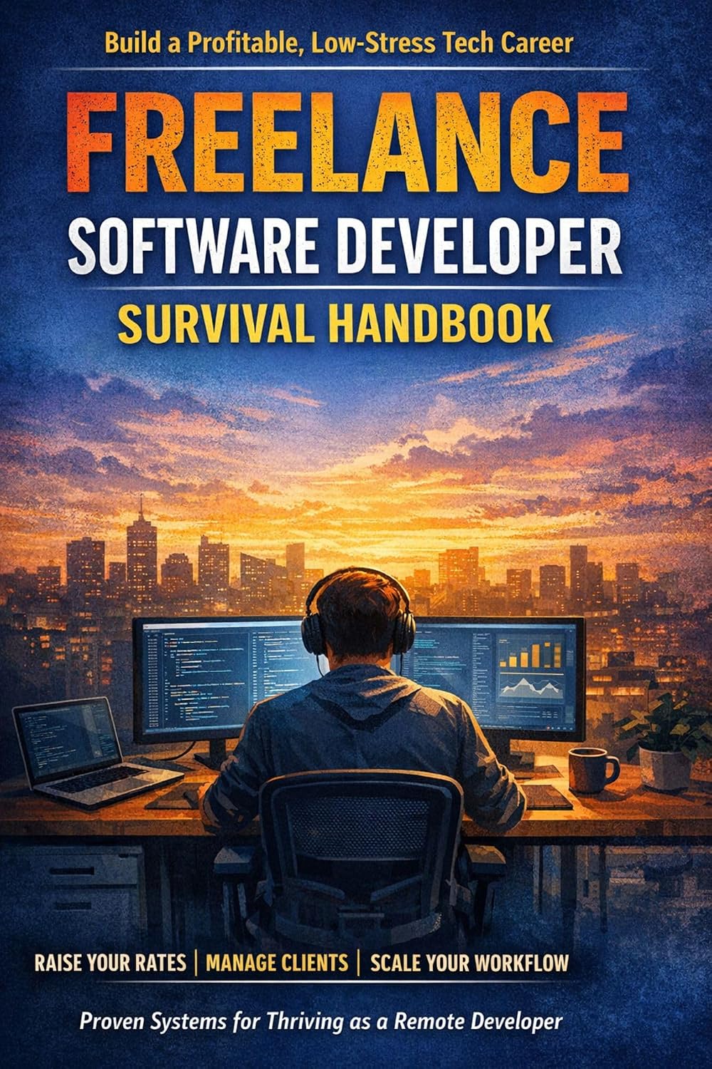 ler totalmente Freelance Software Developer Survival Handbook: Practical Strategies to Build a Profitable, Low-Stress Remote Developer Career: Systems for Pricing, Client... (The Go Pro Series Book 4) (English Edition)