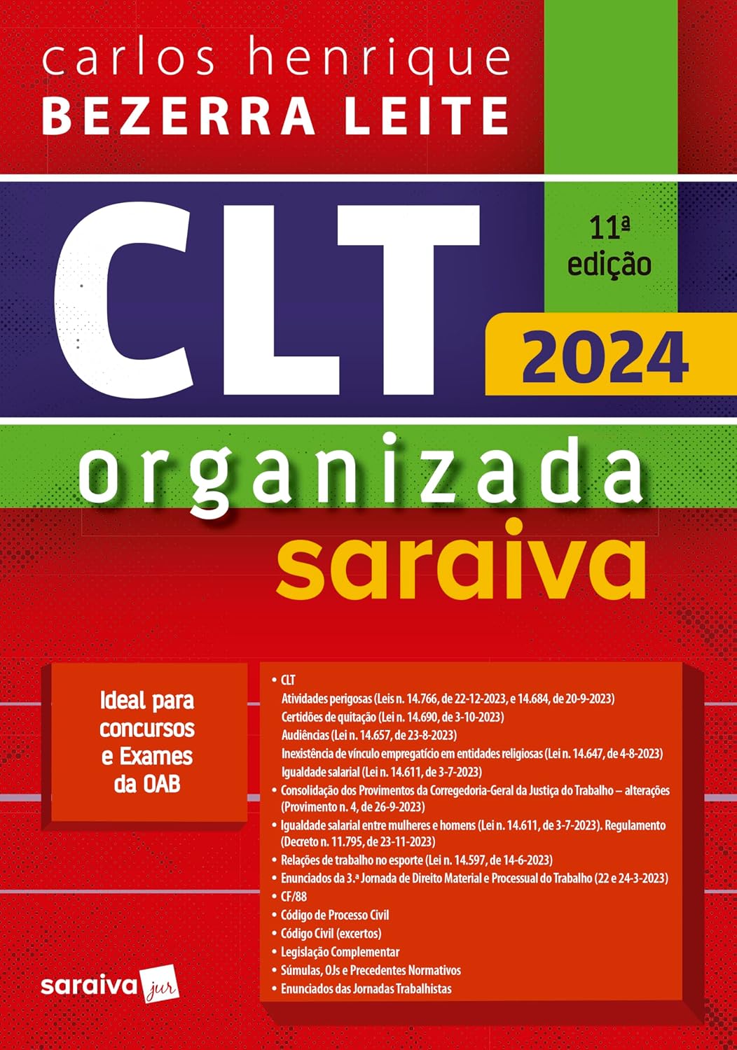 capítulo por capítulo baixar CLT Organizada Saraiva - 11ª Edição 2024