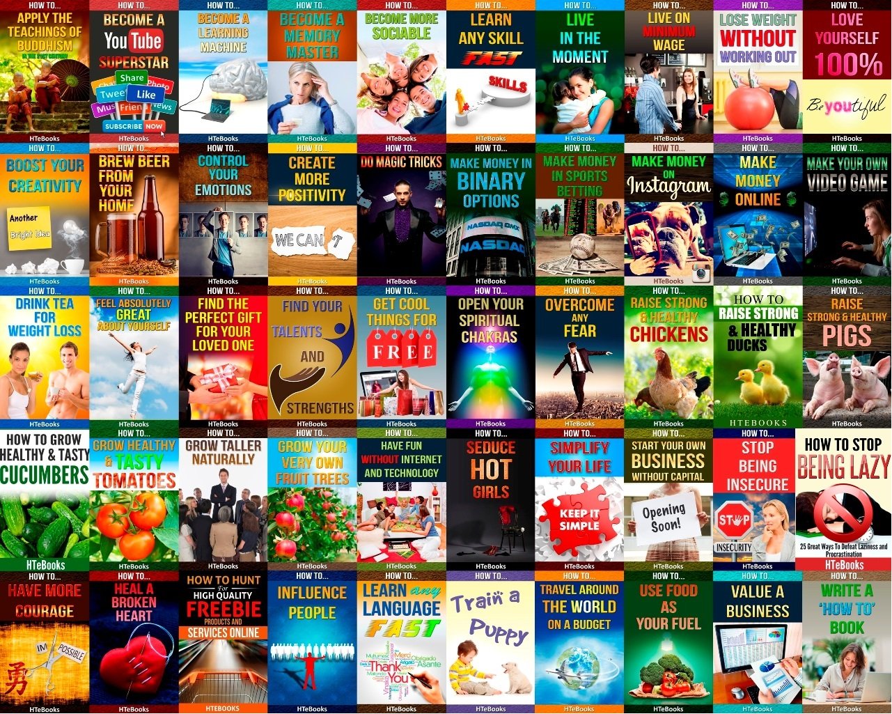 50 "HOW TO" books in 1: Personal Development, Self Improvement, Self Help, Business Skills, Life Skills, Relationships, Health, Money, Agriculture, Dating, And More (English Edition) baixar o livro de graça