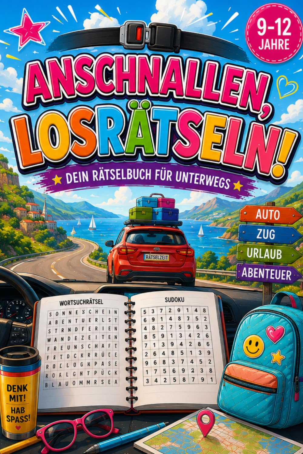 Anschnallen, losrätseln!: Rätselbuch für Kinder von 9 bis 12 Jahren – ideales Geschenk für Autofahrt, Reise und Urlaub (Reisezeit ist Rätselzeit) (German Edition) baixar o livro de graça