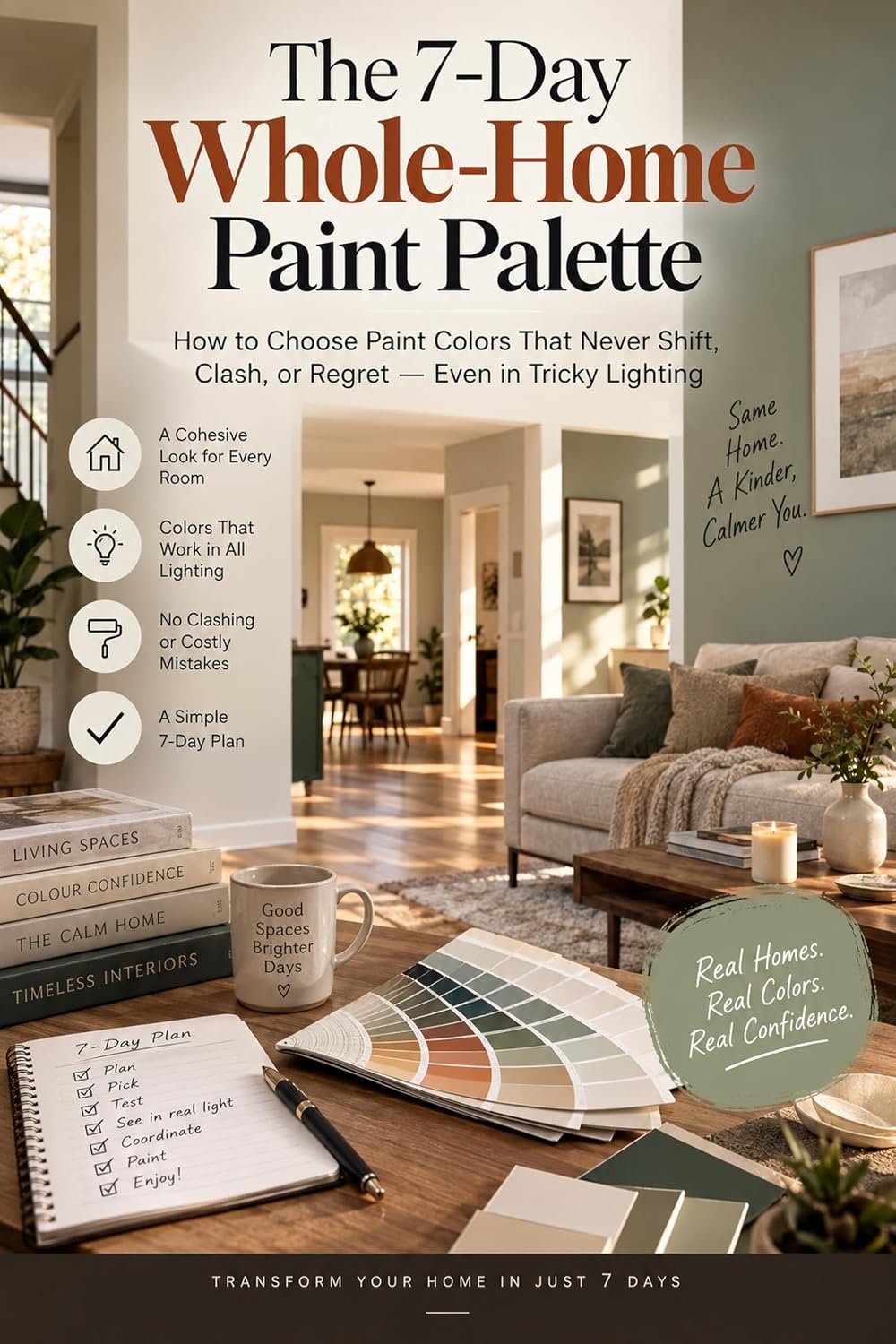 The 7-Day Whole-Home Paint Palette: How to Choose Paint Colors That Never Shift, Clash, or Regret — Even in Tricky Lighting (30 Day Spaces: Transform Your Home, Transform Your Mind) (English Edition) baixar livro de graça
