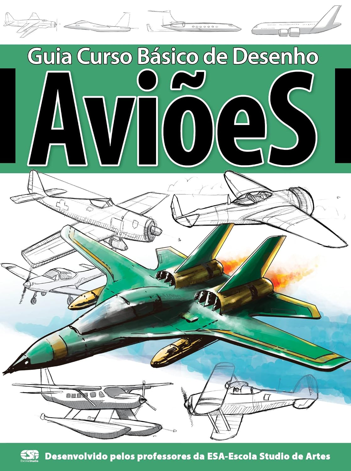 Guia curso básico de desenho - Aviões baixar o livro de graça