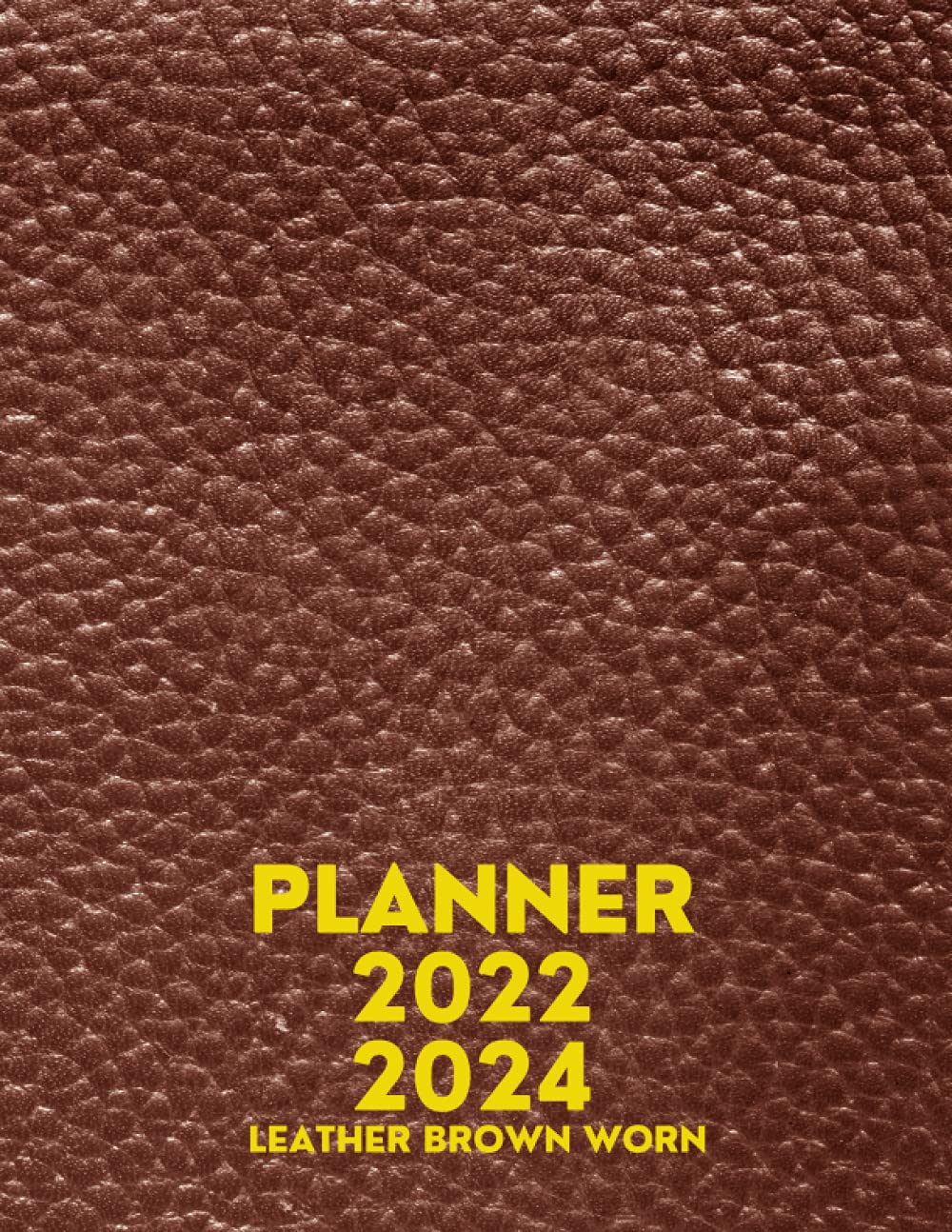 2022-2024 Leather Brown Worn Planner: The Leather Brown Worn Design with 3 years plans and 24 months Spreads 8.5 x 11 in