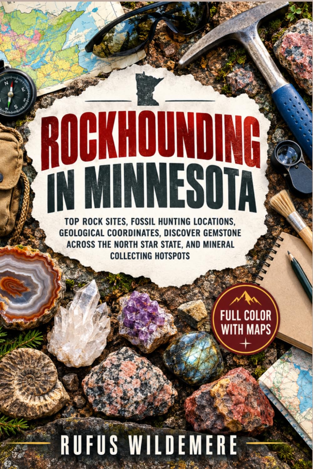 Rockhounding in Minnesota (FULL-COLOR): Top Rock Sites, Fossil Hunting Locations, Geological Coordinates, Discover Gemstone Across the North Star State, and Mineral Collecting Hotspots (WITH MAPS) baixar o livro de graça