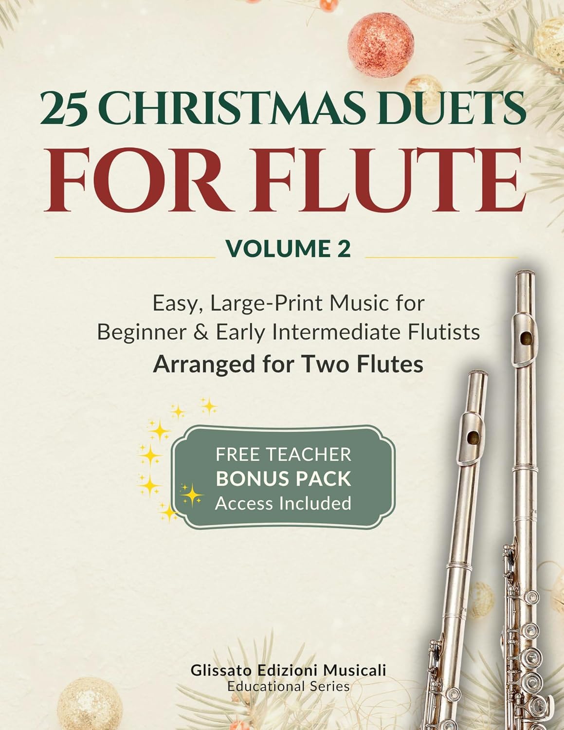 capítulo por capítulo baixar 25 Christmas Duets for Flute – Volume 2: Easy, Large-Print Music for Beginner & Early Intermediate Flutists (50 Christmas Duets for Flute: The Complete Two-Volume Series) (English Edition)