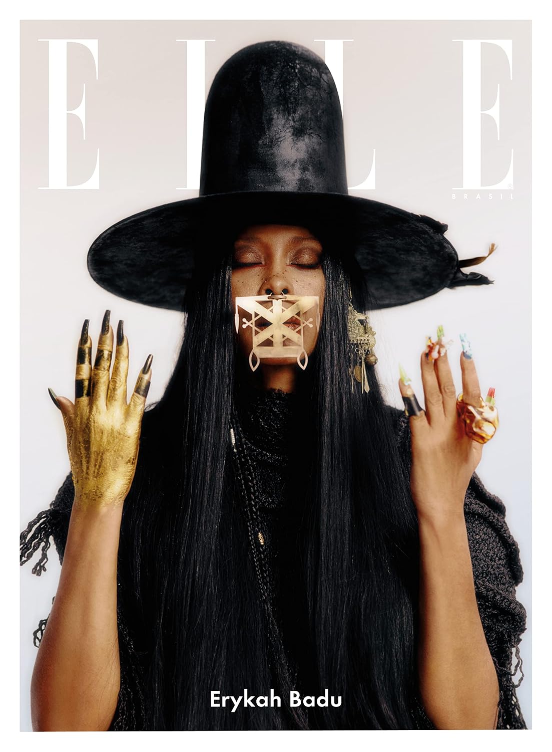 ler totalmente ELLE Brasil Vol. 12: Capa 02 - Capa Erykah Badu - Bijoux na Boca: 2