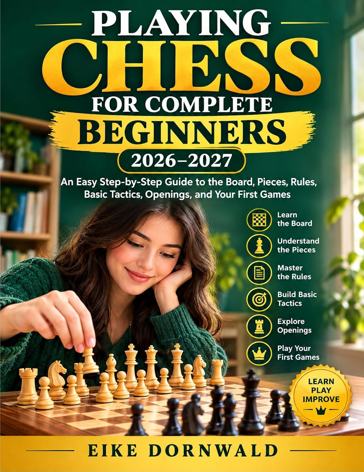 PLAYING CHESS FOR COMPLETE BEGINNERS 2026–2027: An Easy Step-by-Step Guide to the Board, Pieces, Rules, Basic Tactics, Openings, and Your First Games (English Edition) baixar livro de graça
