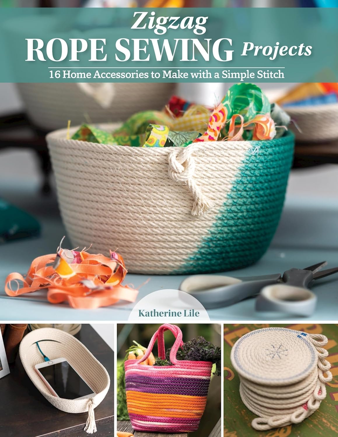Zigzag Rope Sewing Projects: 16 Home Accessories to Make with a Simple Stitch (English Edition) baixar livro de graça
