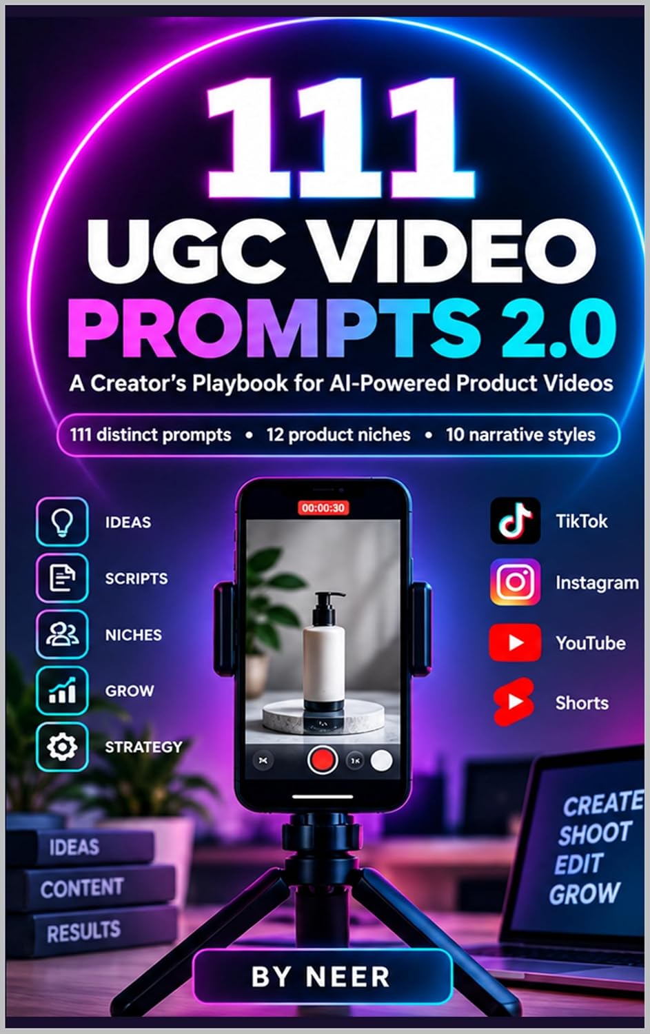 ler totalmente 111 UGC VIDEO PROMPTS 2.0: A Creator's Playbook for AI-Powered Product Videos (English Edition)