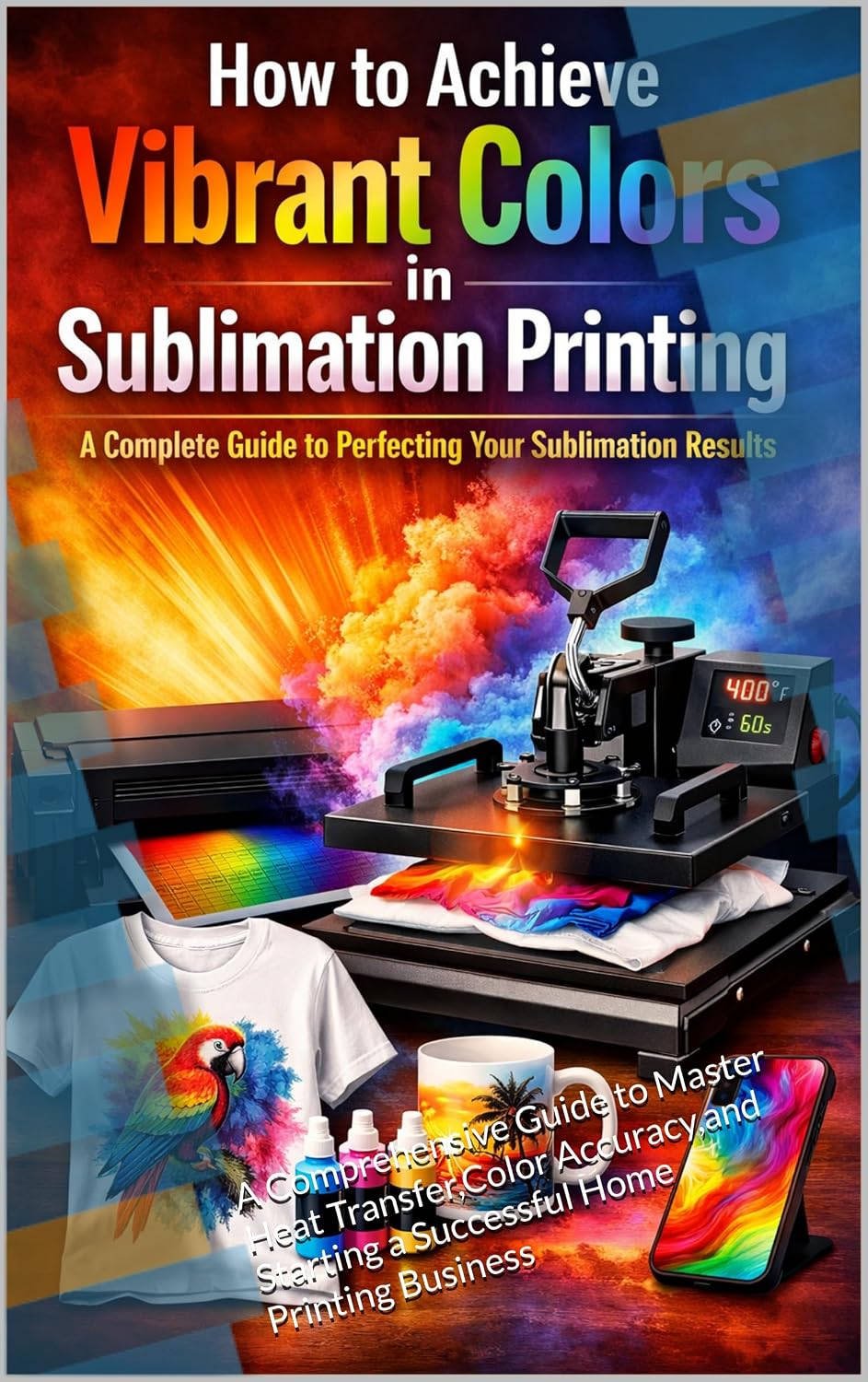 ler totalmente How to Achieve Vibrant Colors in Sublimation Printing: A Comprehensive Guide to Master Heat Transfer,Color Accuracy,and Starting a Successful Home Printing Business (English Edition)