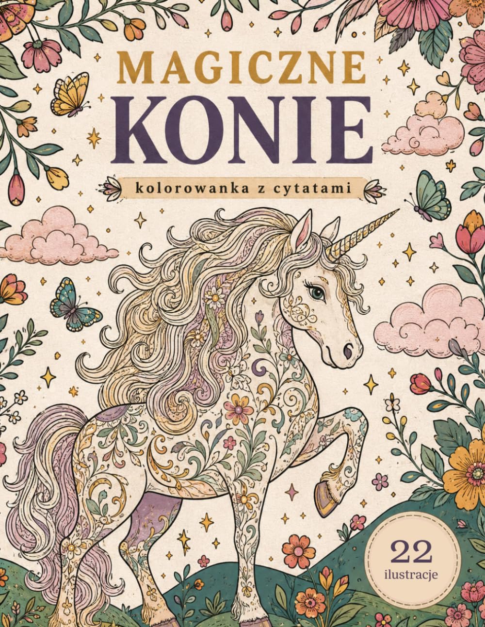 Magiczne konie: Kolorowanka z cytatami (Polish Edition) baixar livro de graça