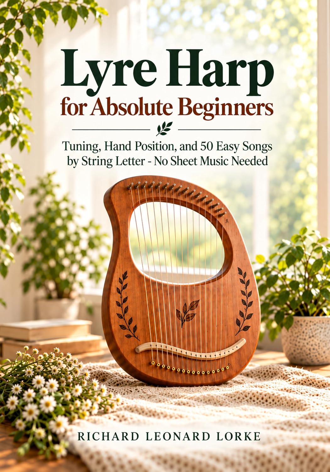 ler totalmente Lyre Harp for Absolute Beginners: Tuning, Hand Position, and 50 Easy Songs by String Letter - No Sheet Music Needed (English Edition)