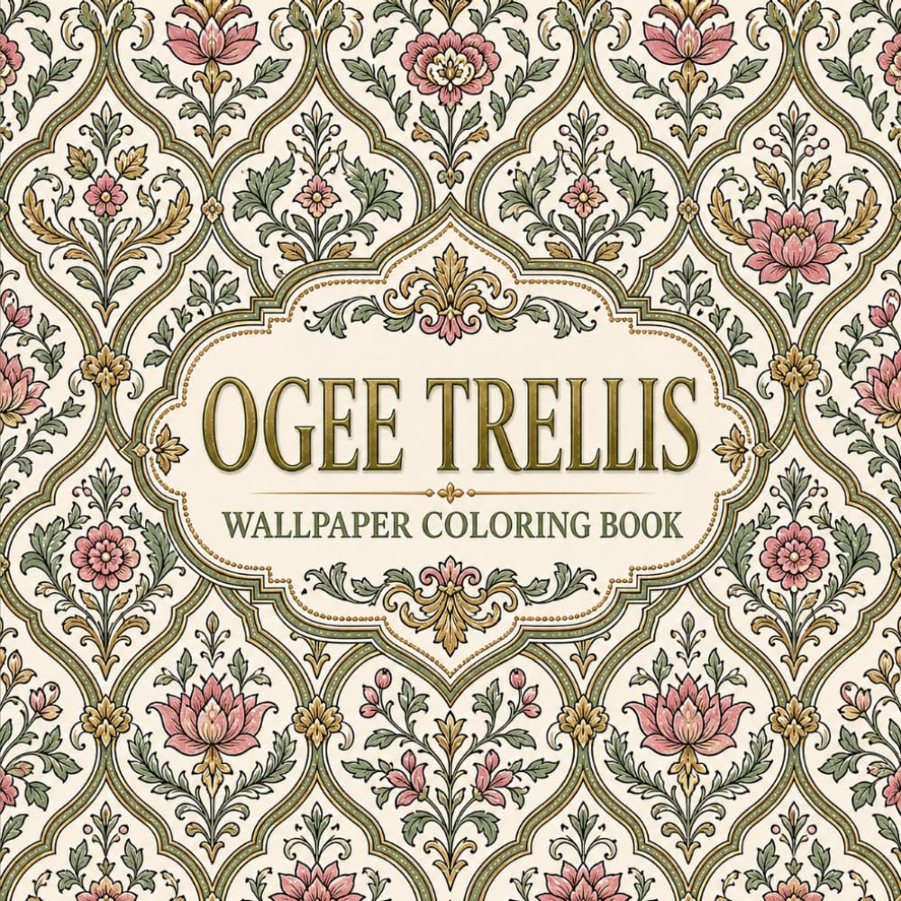 capítulo por capítulo baixar Ogee Trellis Wallpaper Coloring Book: 40 Intricate Wallpaper Patterns to Color and Unwind