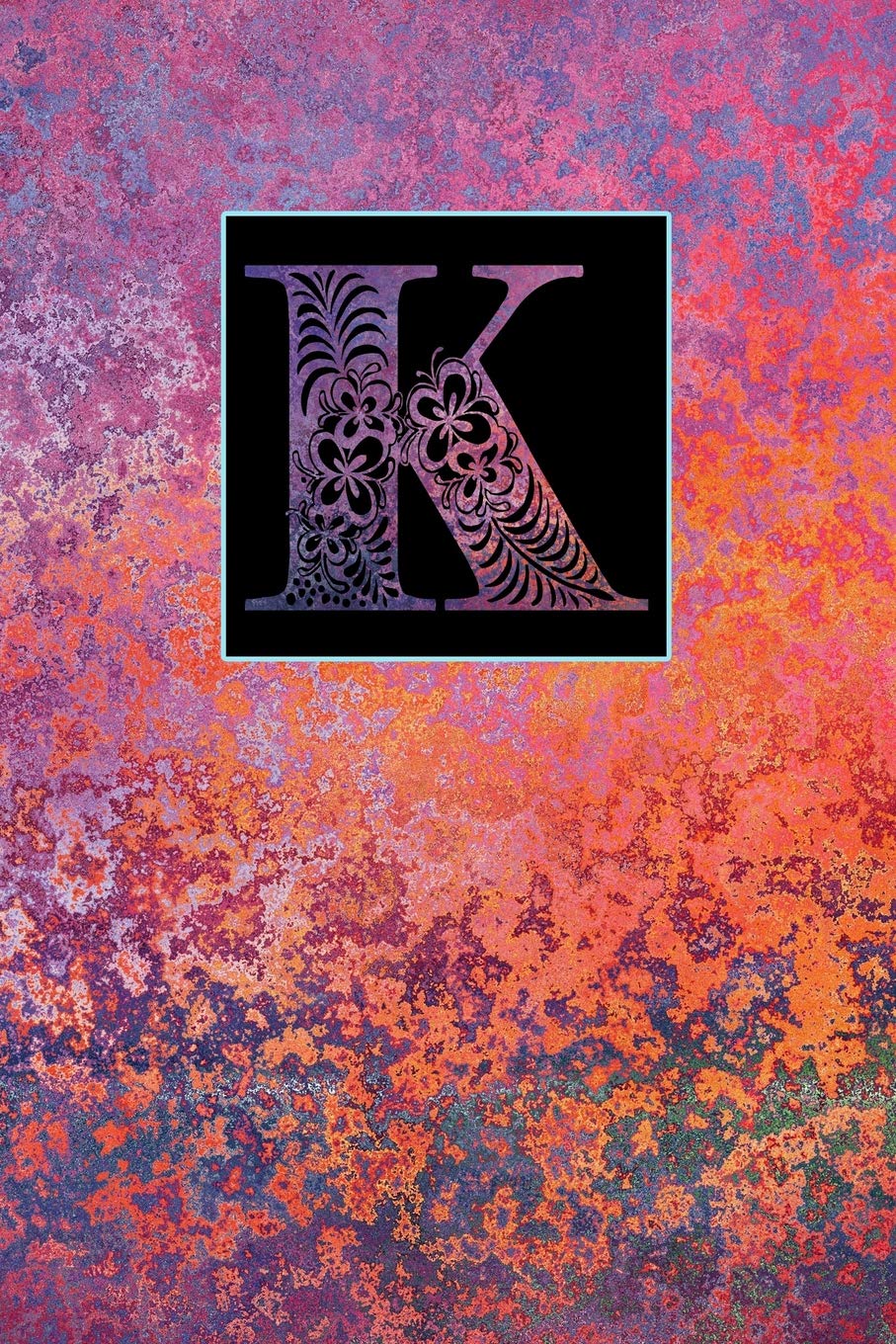 capítulo por capítulo baixar K: Letter K Journal, Weathered Rose Violet Copper, Personalized Notebook Monogram Initial, 6 X 9