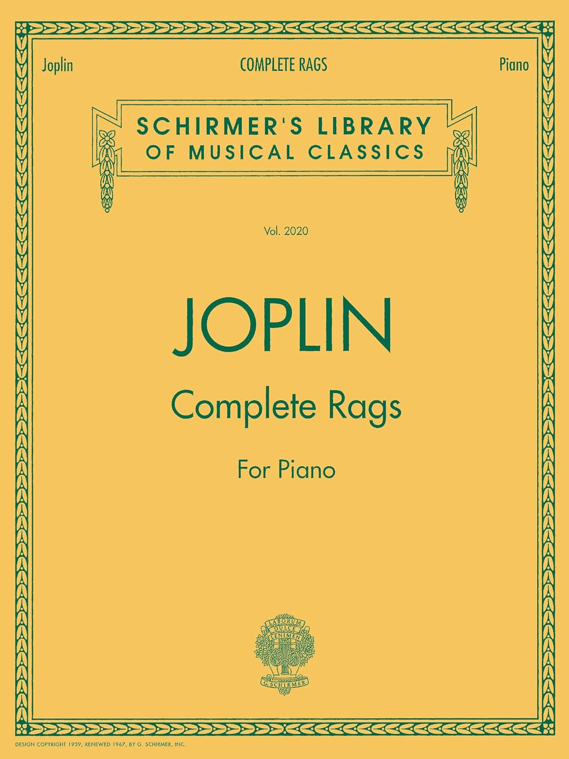 ler totalmente Joplin - Complete Rags for Piano: Schirmer Library of Classics Volume 2020 Piano Solo