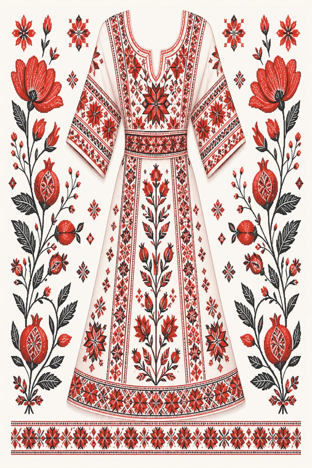 ler totalmente Traditional Palestinian Tatreez Embroidery Patterns: The Art of Palestinian Thobes, Flowers, and Folk Needlework