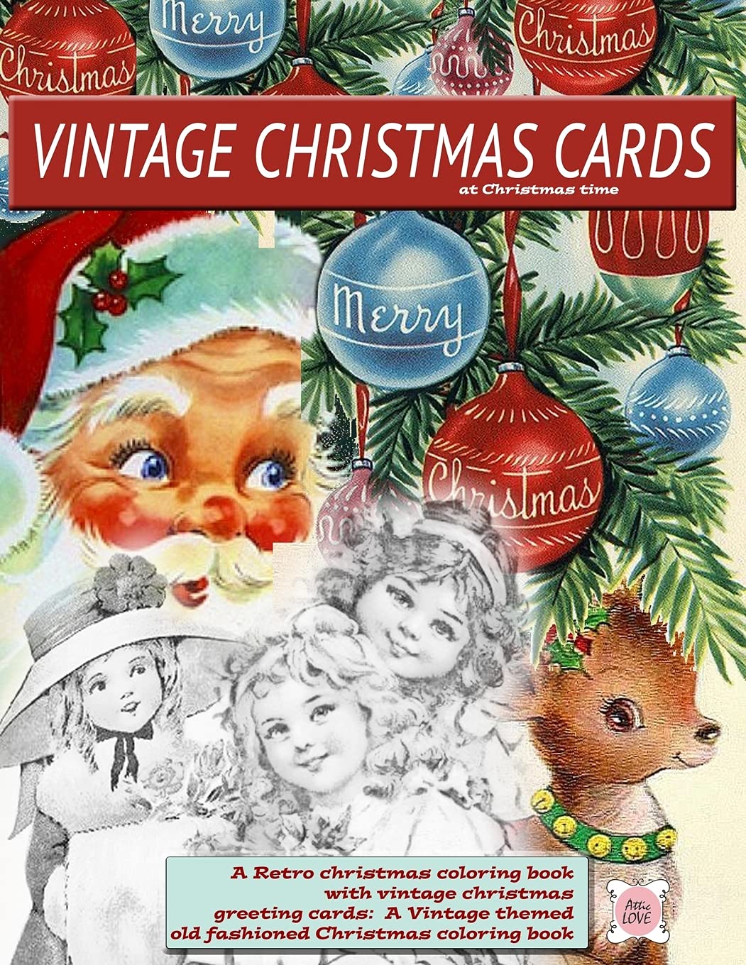 capítulo por capítulo baixar Vintage Christmas cards at Christmas time A Retro christmas coloring book with vintage christmas greeting cards: A Vintage themed old fashioned Christmas coloring book
