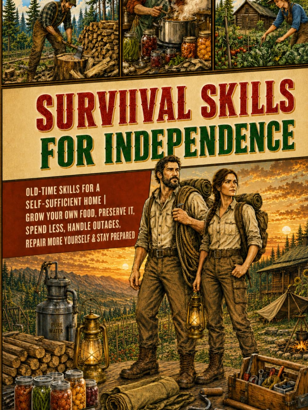Survival Skills for Independence: Old-Time Skills for a Self-Sufficient Home | Grow Your Own Food, Preserve It, Spend Less, Handle Outages, Repair More Yourself & Stay Prepared baixar livro de graça