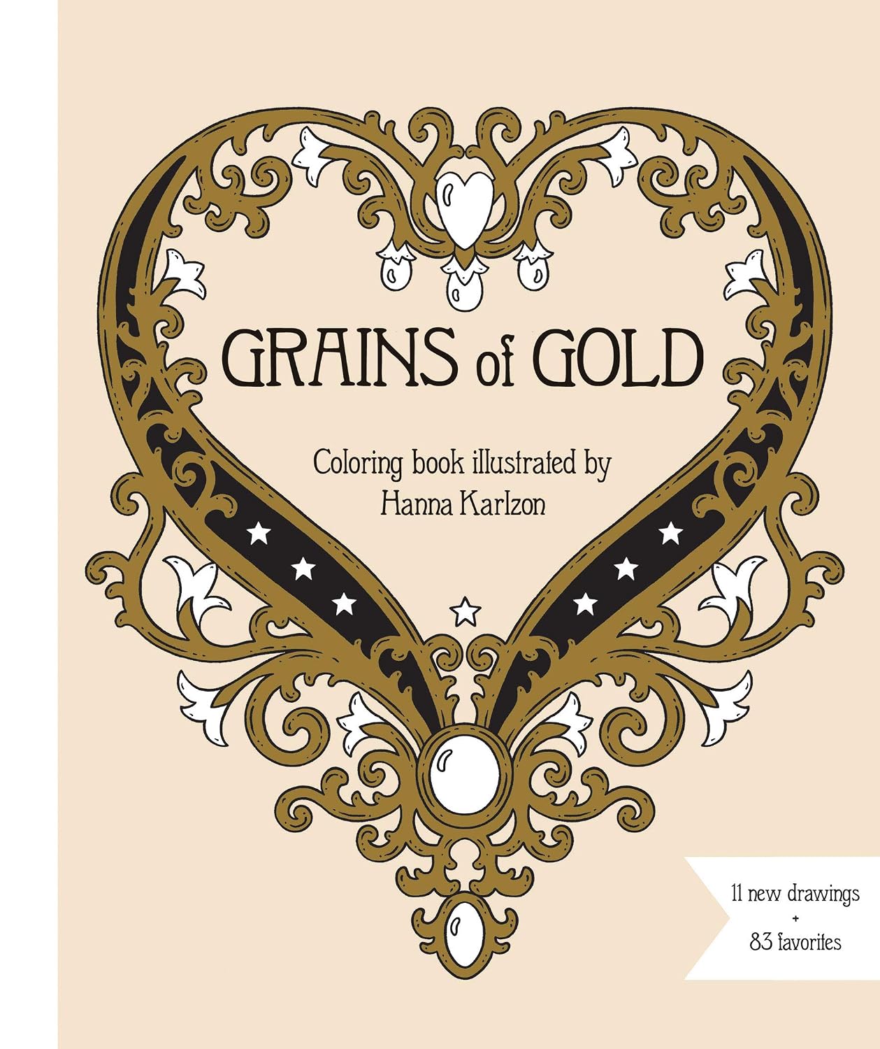 Grains of Gold Coloring Book: Hardcover Adult Coloring Book Featuring Thick, High-Quality Paper