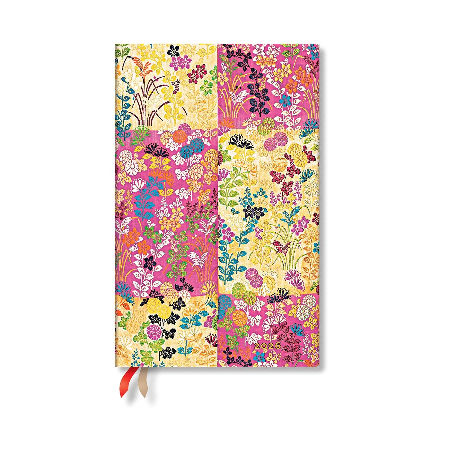 Paperblanks | 2026 Kara-ori Pink | Japanese Kimono | 12-Month Planner | Maxi | Horizontal | Elastic Band | 160 Pg | 100 GSM baixar livro de graça